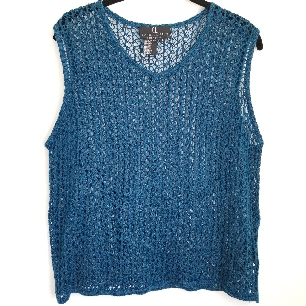 Open Weave Sweater Vest
